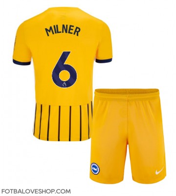 Brighton James Milner #6 Dětské Venkovní Dres 2024-25 Krátký Rukáv (+ trenýrky)